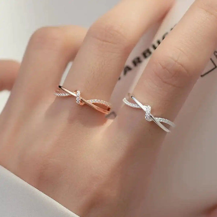 Eternal Cross Knot Ring