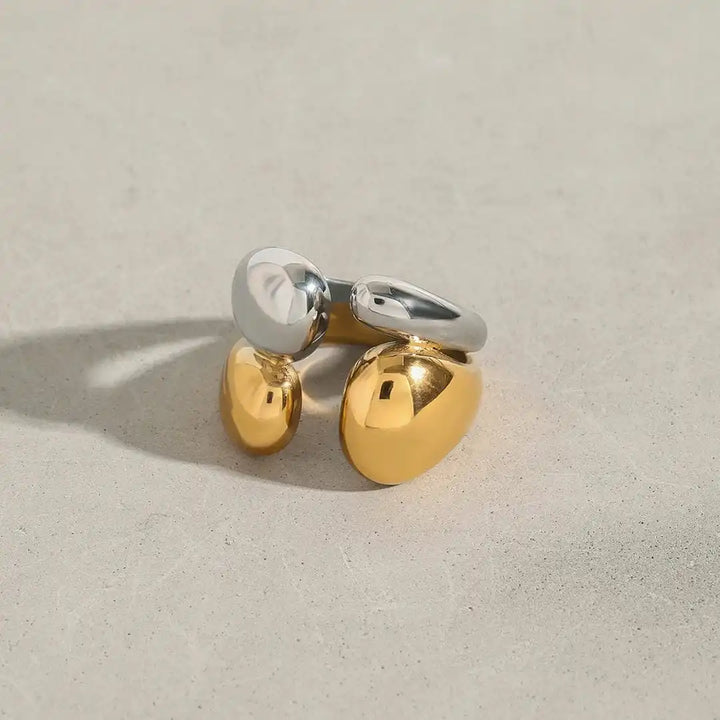 Two-Tone Gold and Silver Stackable Ring