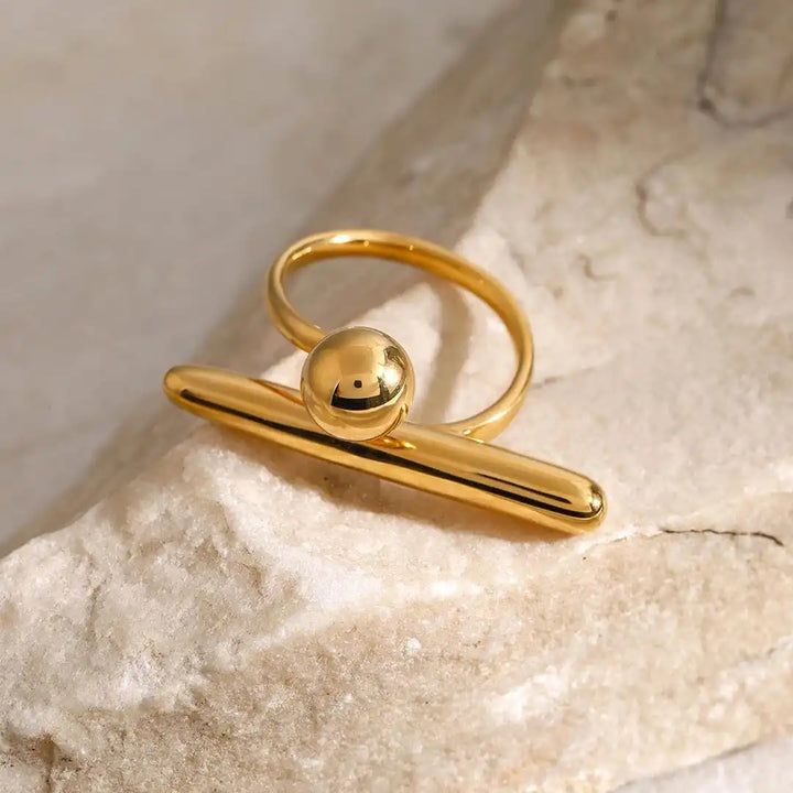 Timeless Golden Star Adjustable Ring