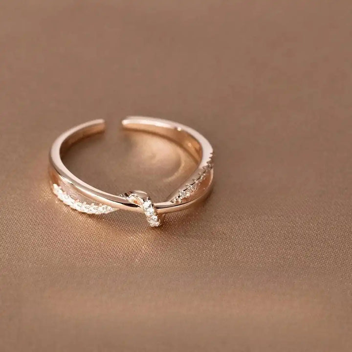 Eternal Cross Knot Ring