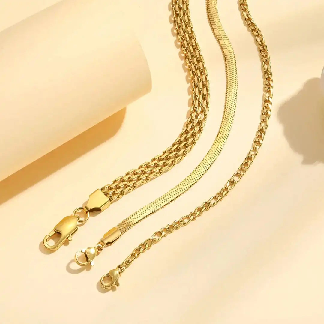 Stratified Golden Pearl Bracelet Collection