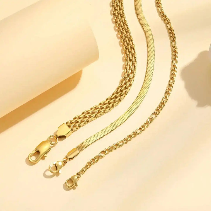 Stratified Golden Pearl Bracelet Collection
