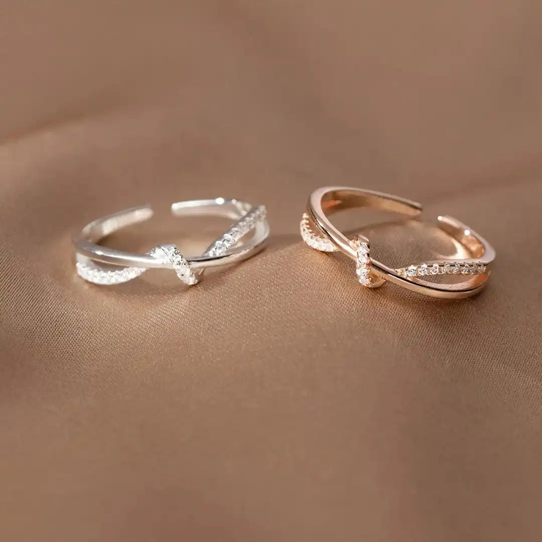 Eternal Cross Knot Ring