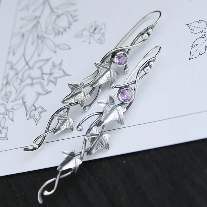 Azure Gemstone Elf Earrings