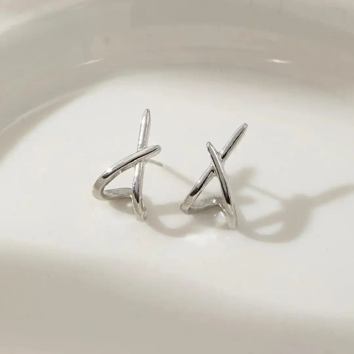 Timeless Golden Cross Earrings