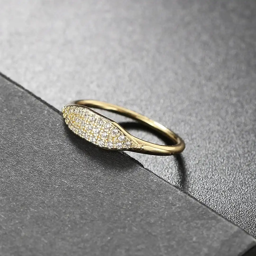 Marquise Pavé Stacking Ring