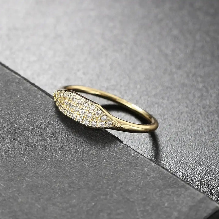 Marquise Pavé Stacking Ring