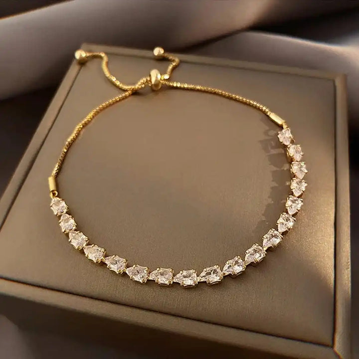 Versatile Geometric Stone Cuff Bracelet