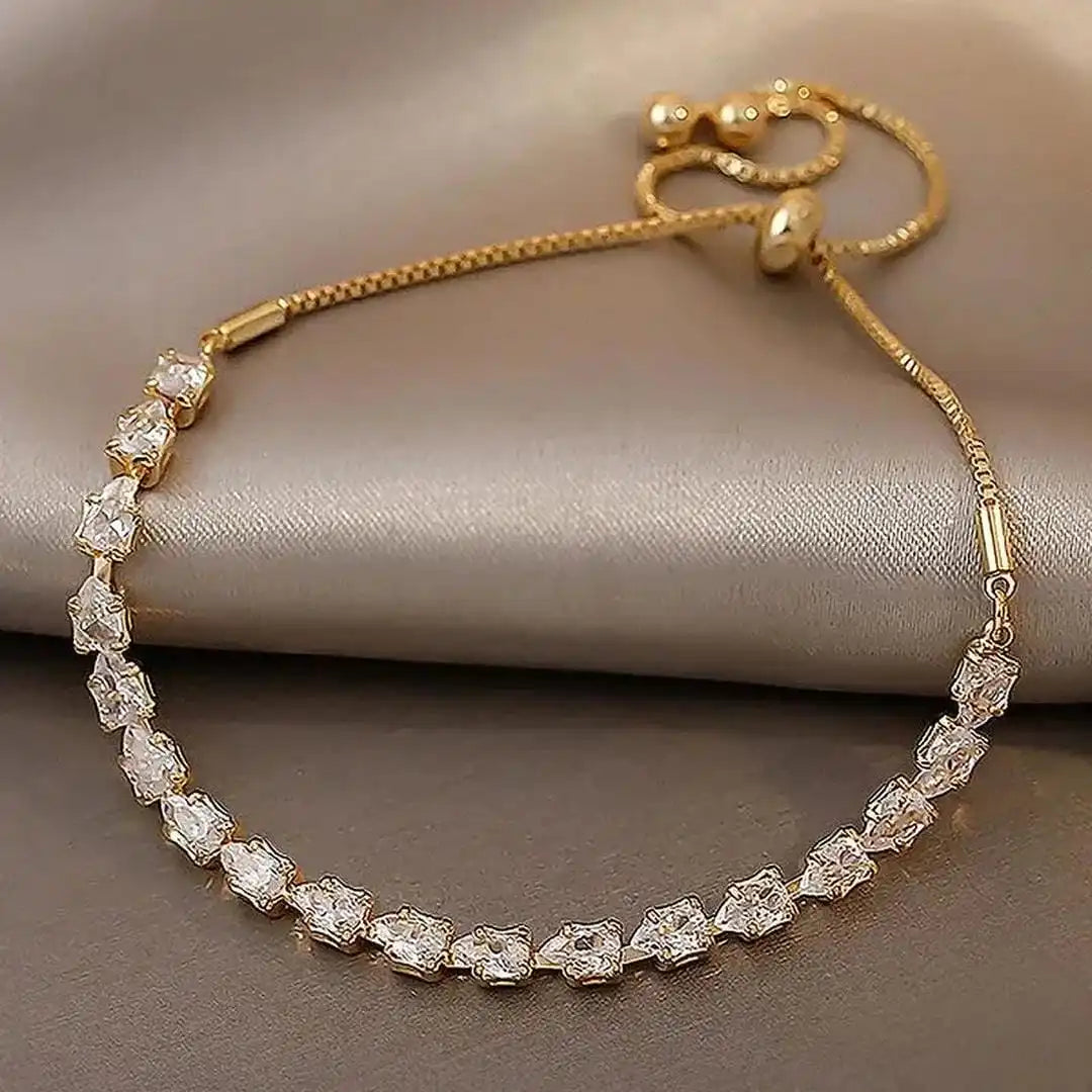 Adjustable Geometric Stones Bracelet
