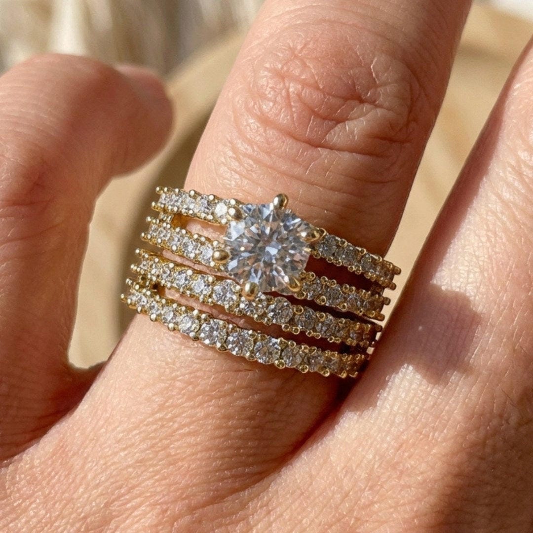 Radiant Halo Ring Series