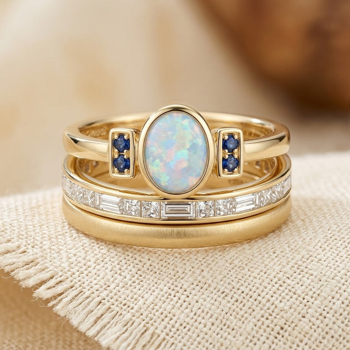 Gold Layered Bezel Ring Collection