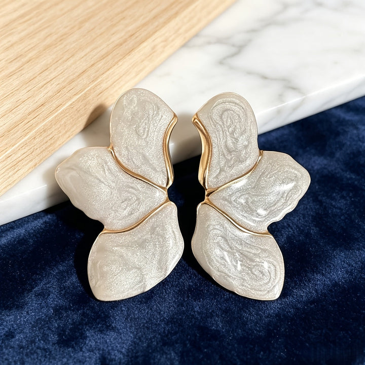Elegant Floral Glaze Earrings