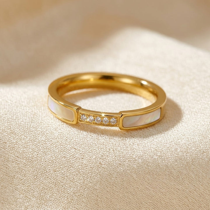 Gold Inlaid Band Ring