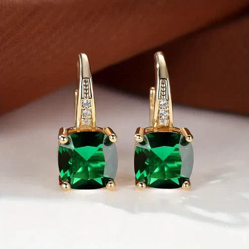 Enchanted Gemstone Hoop Earrings