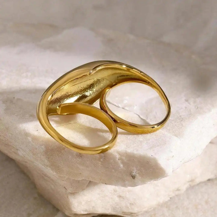Timeless Gold Double Band Ring
