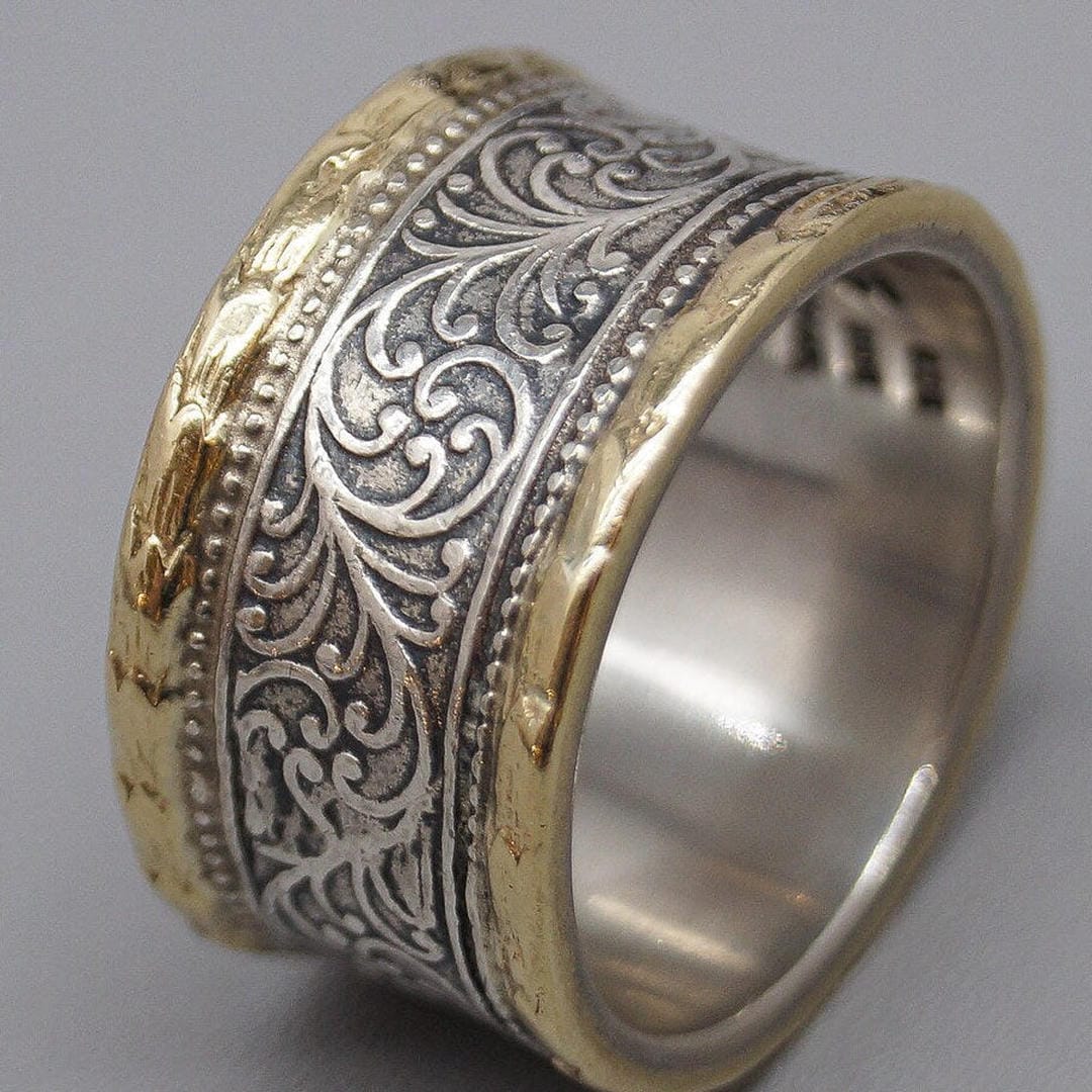 Timeless Gold and Silver Elegance Ring