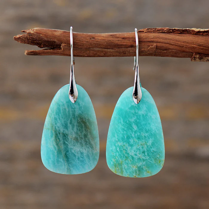 Retro Turquoise Stone Earrings