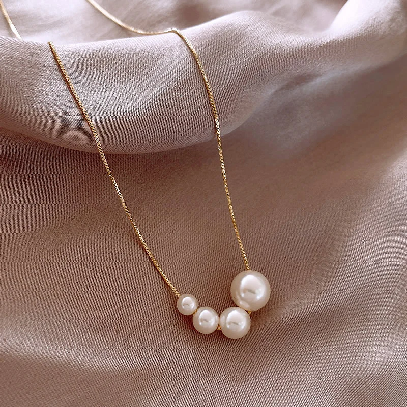 Elegant Pearl Drop Necklace