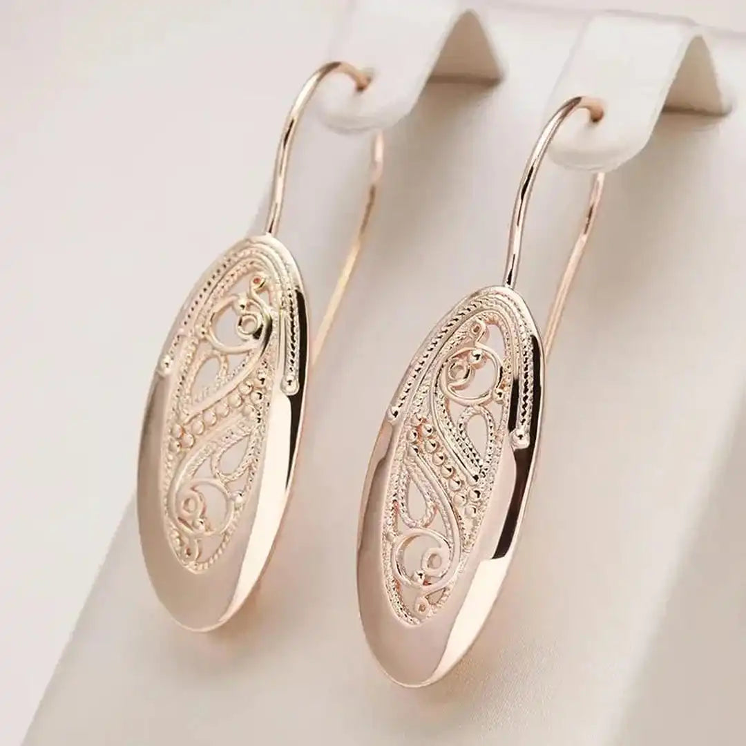 Opengleam Golden Drop Earrings