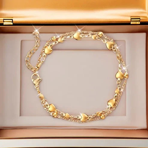 Radiant Heart Gold Bracelet