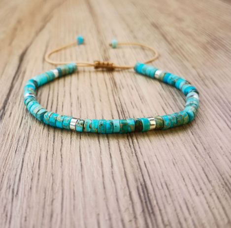 Timeless Turquoise Beaded Bracelet of Elegance