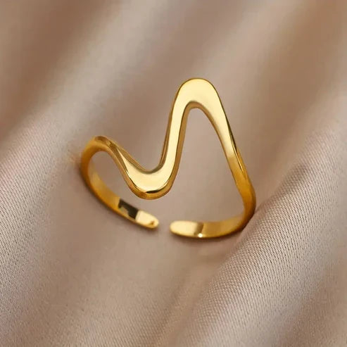 Asymmetrical Gold Band