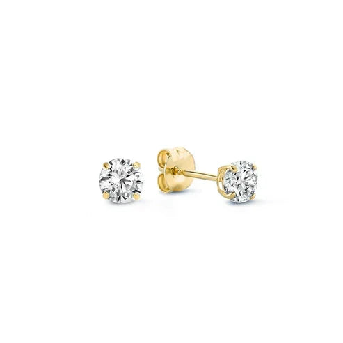 Moon Tears Stone Stud Earrings