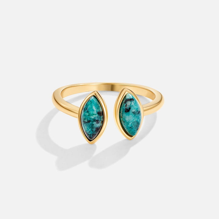 Emerald Grace Adjustable Wrap Ring