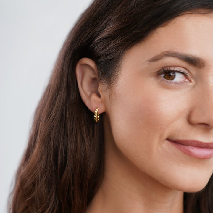 Spiral Gold Earrings
