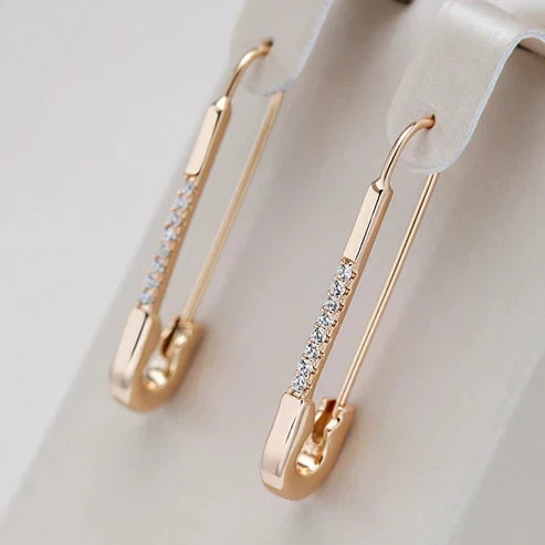 Chic Gold Clip-On Earrings