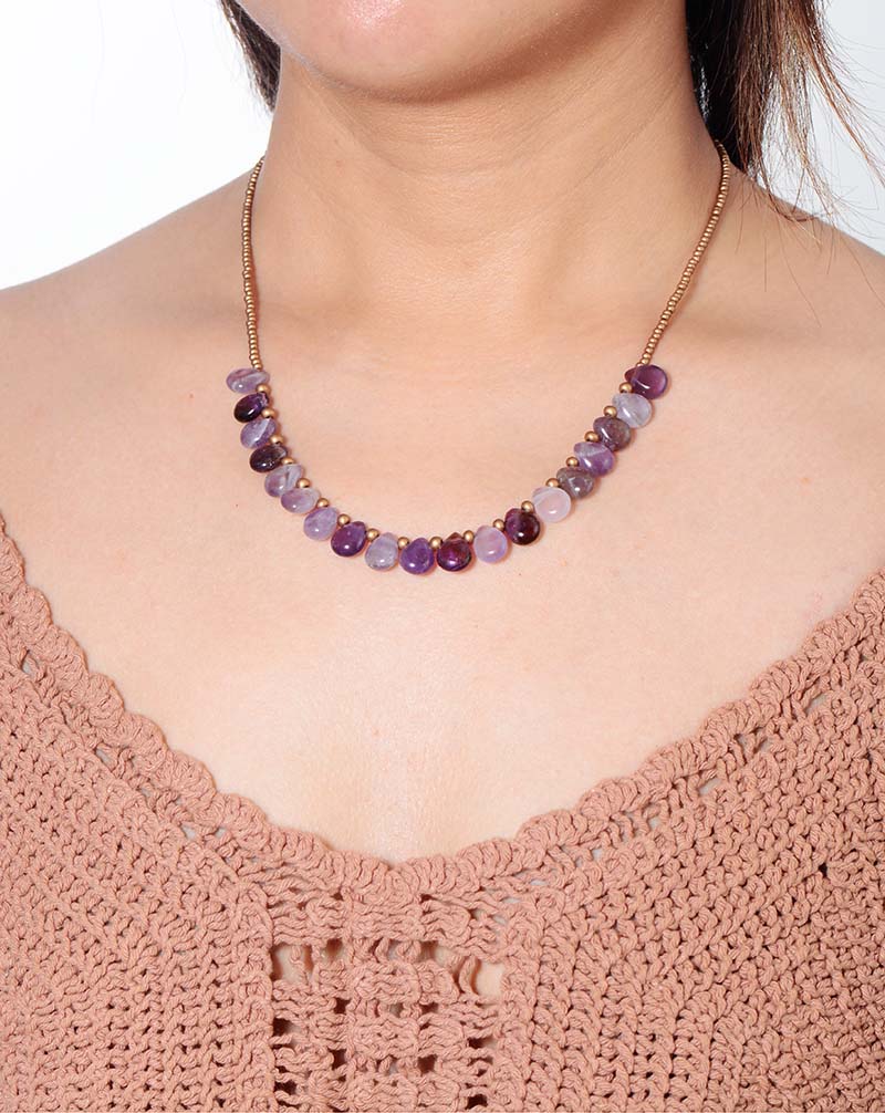 Amethyst Necklace of Love and Essence