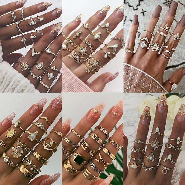 Unique Collection of 8 to 12 Rings