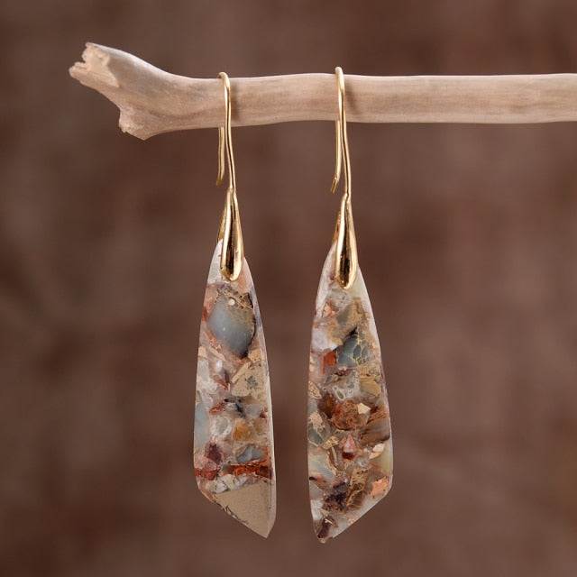 Heavenly Jasper Drop Earrings
