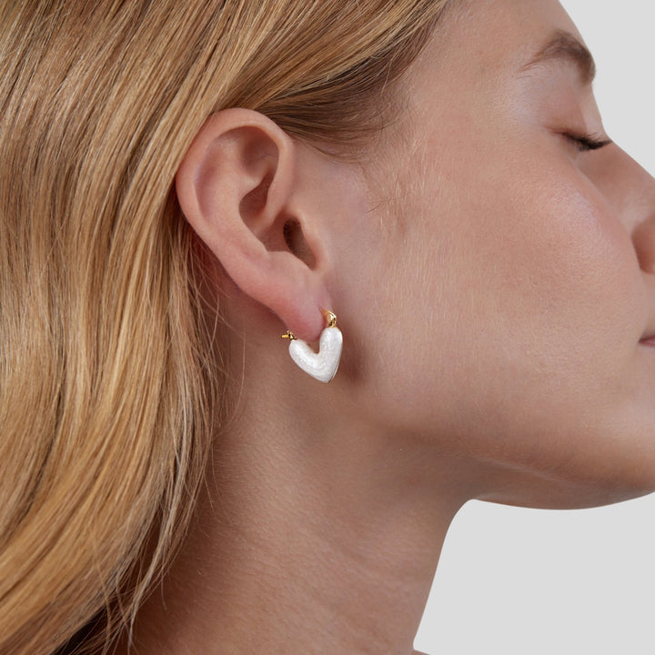 Authentic Heart-Shaped Earrings