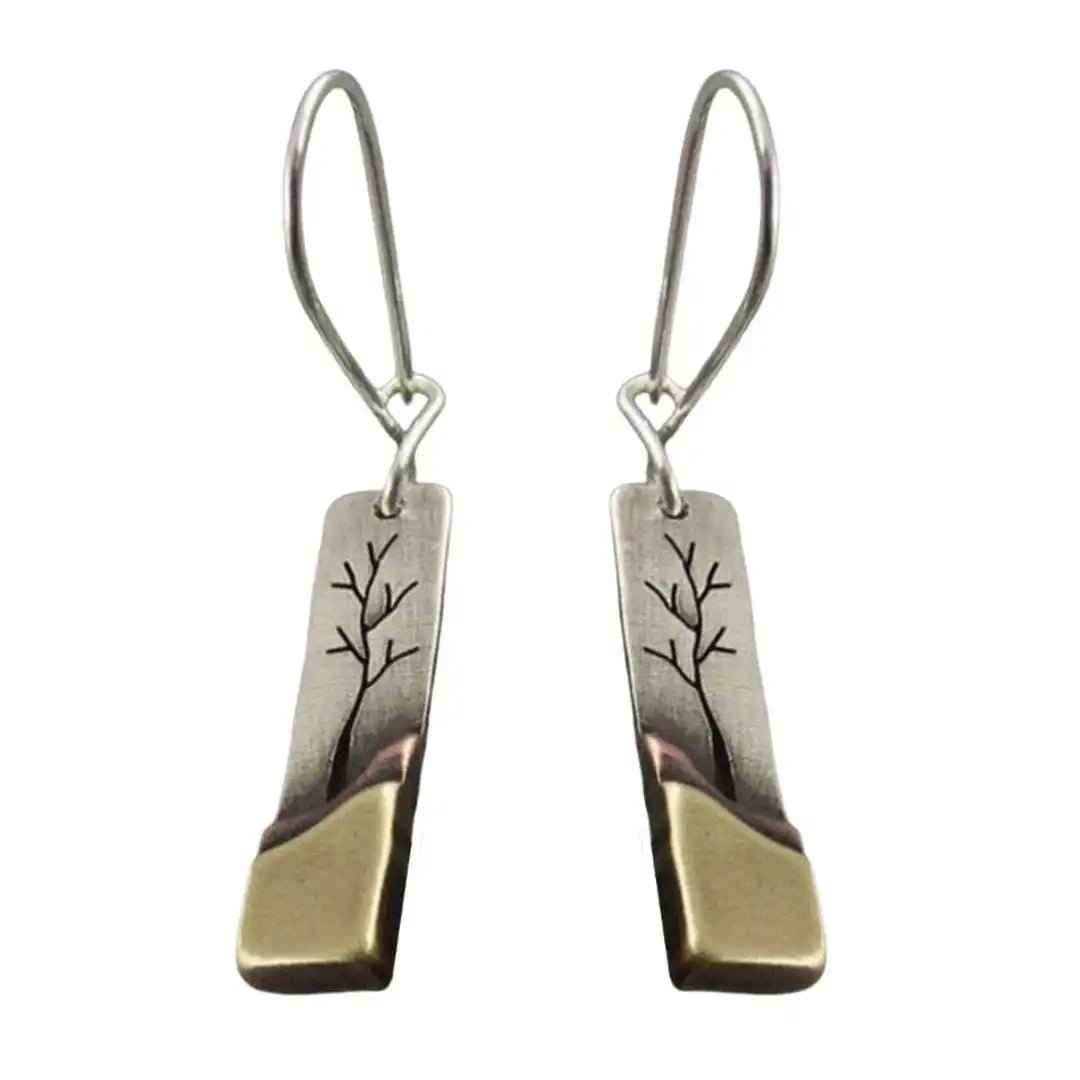 Vintage Luna Leaf Drop Earrings